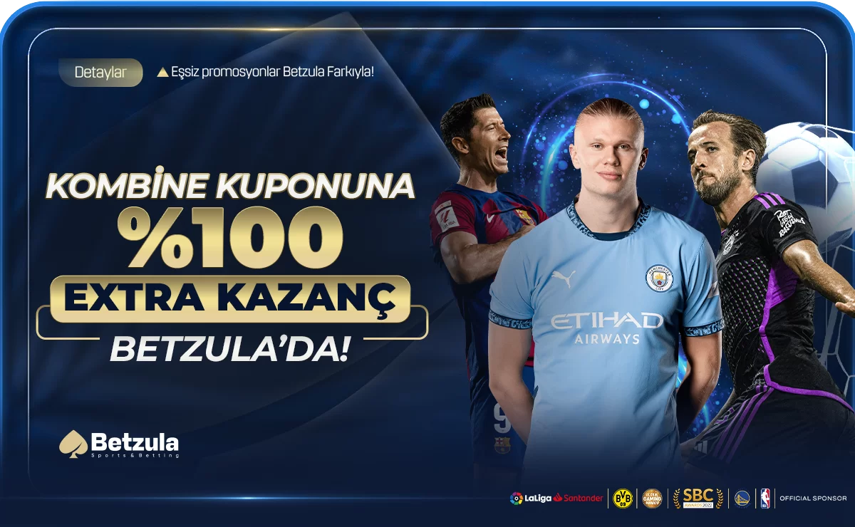 Betzula KOMBİNE KUPONUNA %100 EKSTRA KAZANÇ